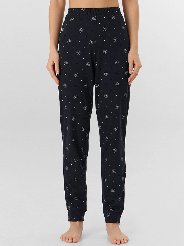 Комплект домашний: футболка и брюки с принтом - 7