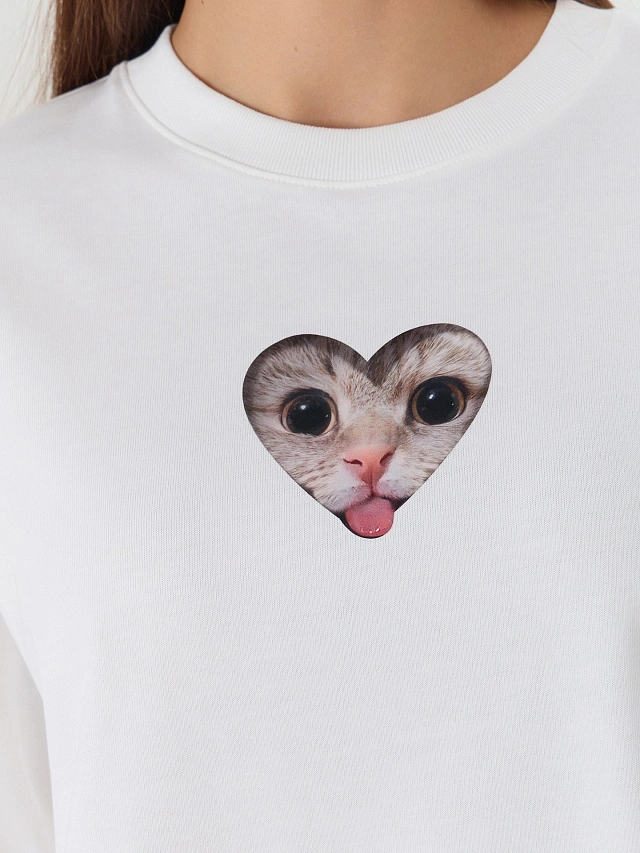 Футболка женская белая с принтом - 4