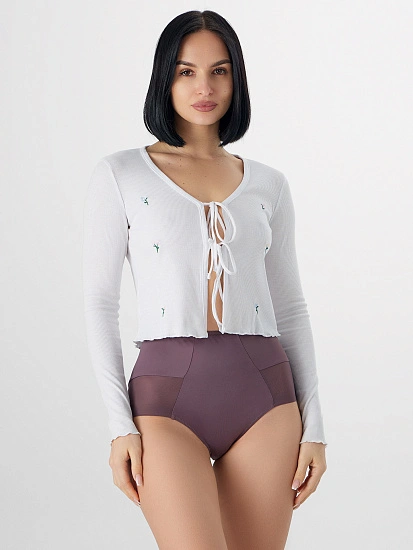 картинка Трусы макси женские фиолетовые от магазина стильной одежды Mark Formelle