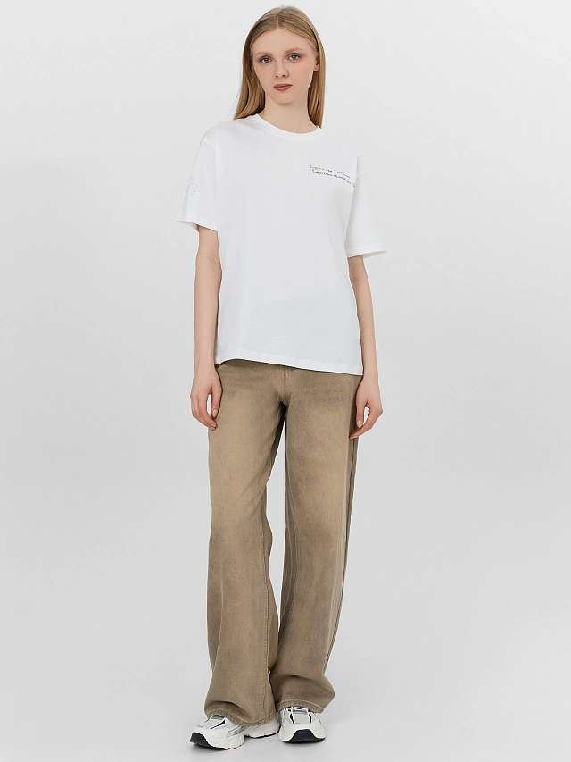 Футболка женская белая "Белорусы не говорят..." - 3