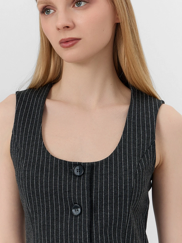 Жилет женский в полоску - 4