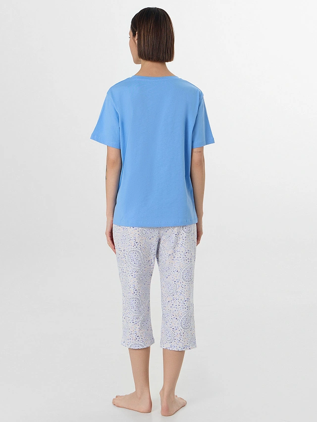 Комплект домашний женский синий - 3