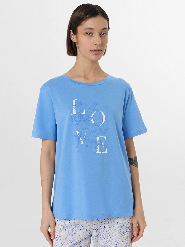 Комплект домашний женский синий - 4