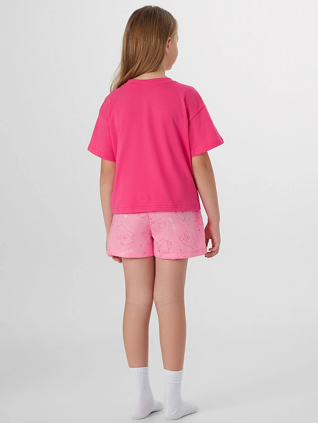 Комплект домашний для девочек с надписью "Friendly moments" - 3
