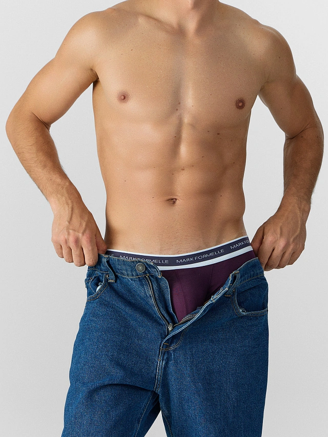 Трусы плавки анатомические мужские фиолетовые - 7