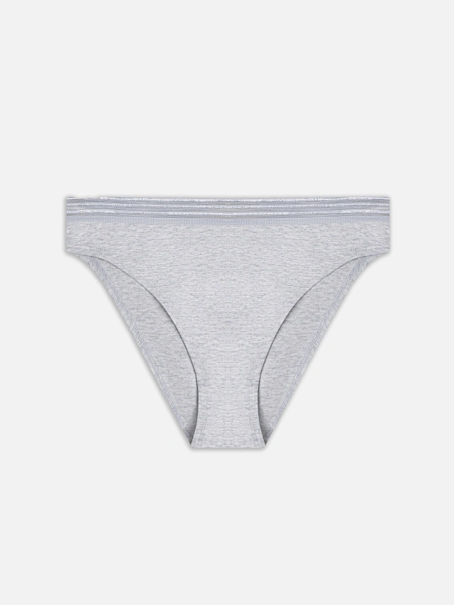 Трусы слипы женские серые - 9