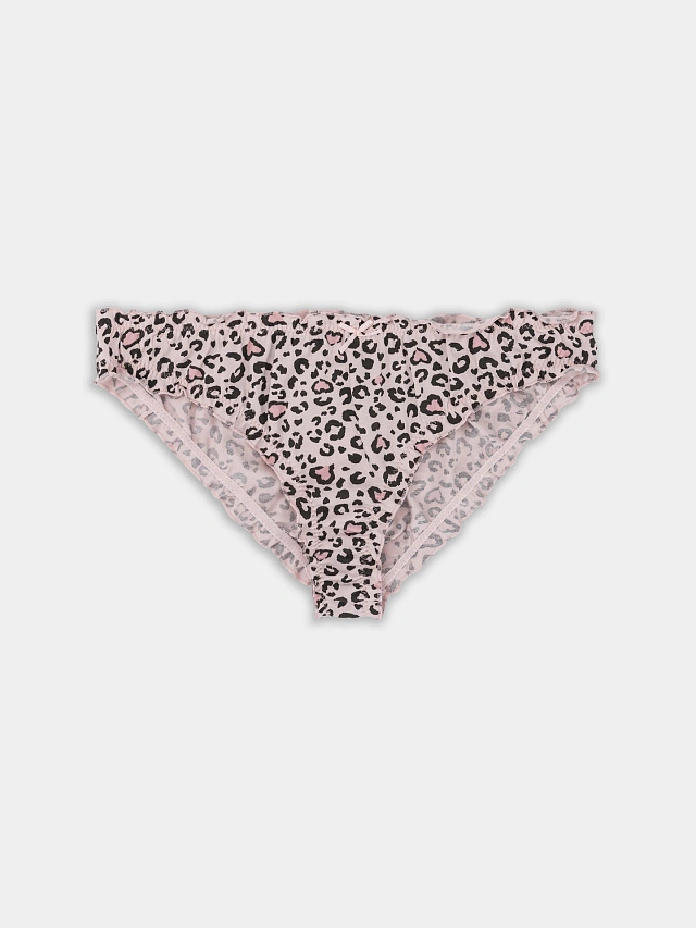 Трусы слипы женские с леопардовым принтом - 9