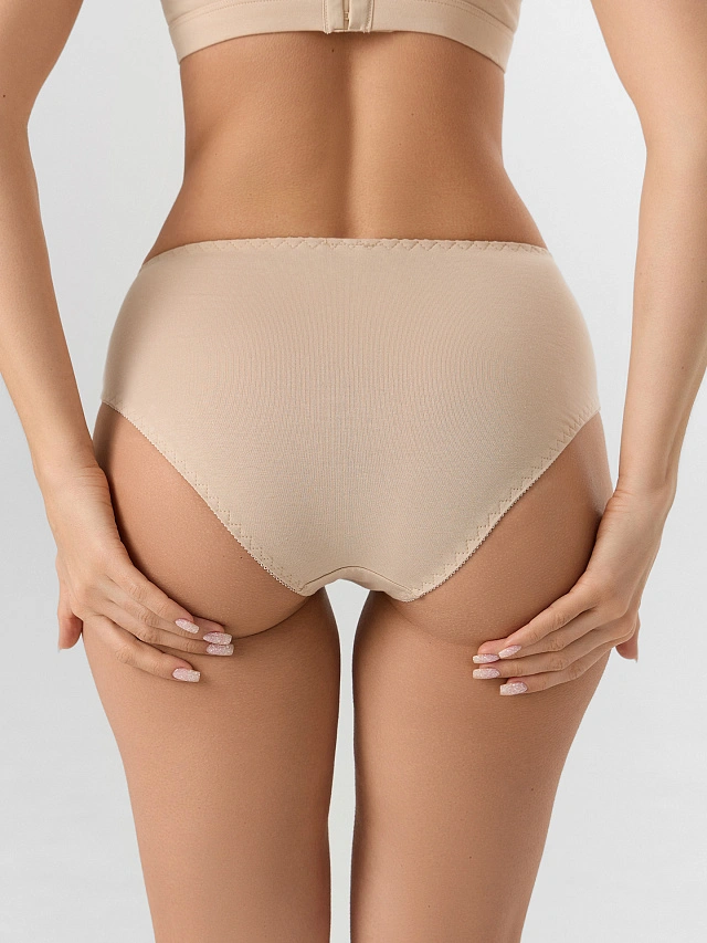 Трусы макси женские бежевые - 5
