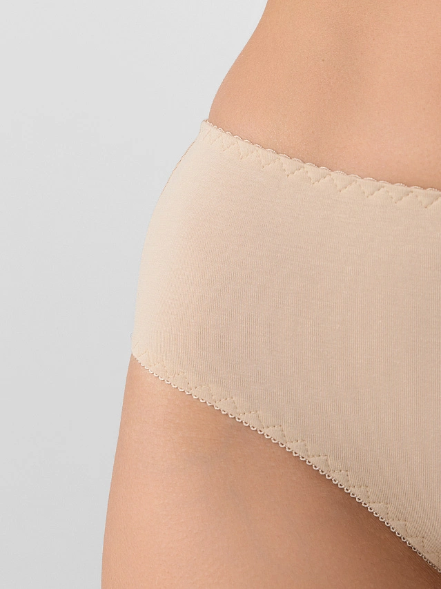 Трусы макси женские бежевые - 6