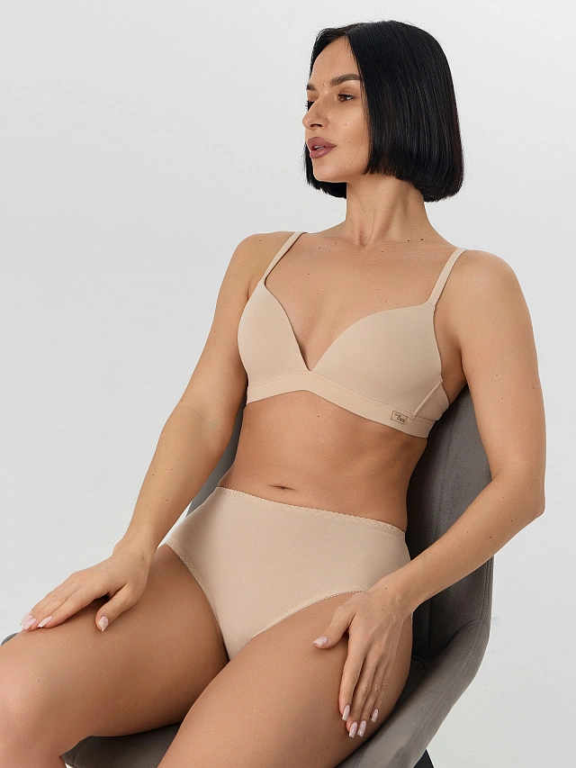 Трусы макси женские бежевые - 8