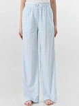 Брюки домашние женские в голубую клетку