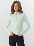 Жакет спортивный женский на молнии зеленый
