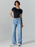 Джинсы женские wide leg синие