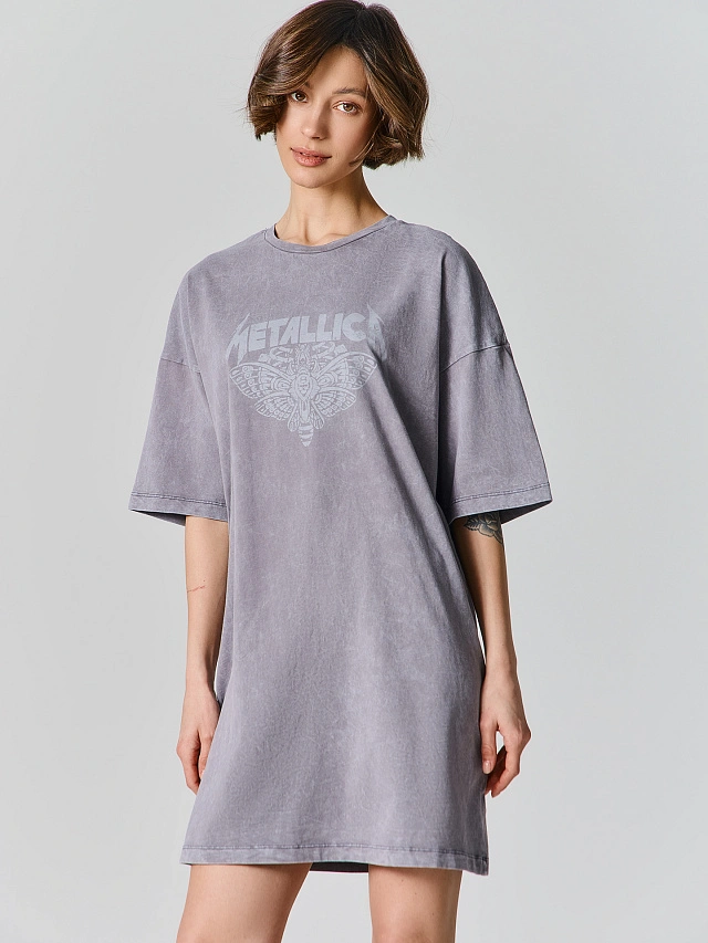 Туника домашняя женская серая - 3