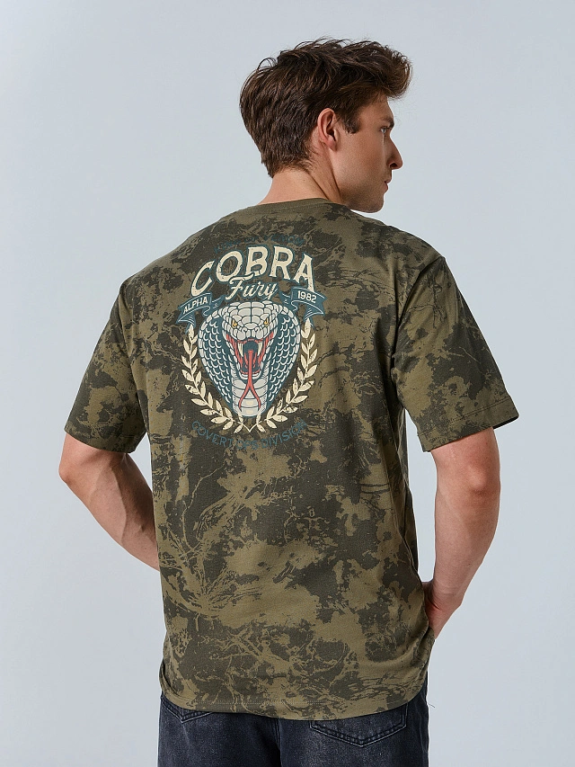 Футболка мужская милитари с эффектом "варка" - 4