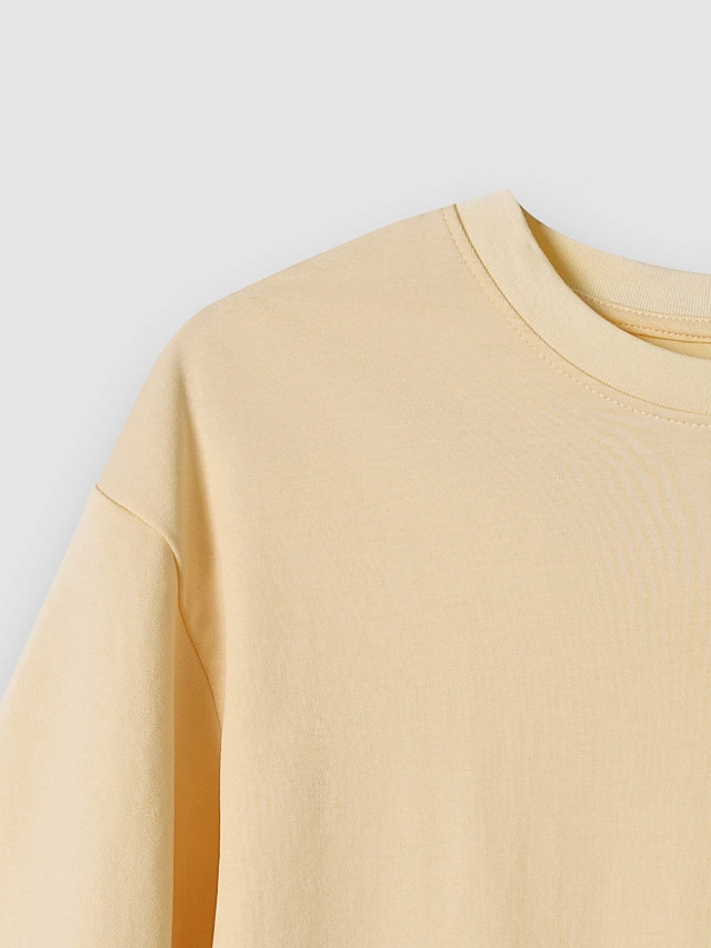 Футболка оверсайз женская желтая - 5