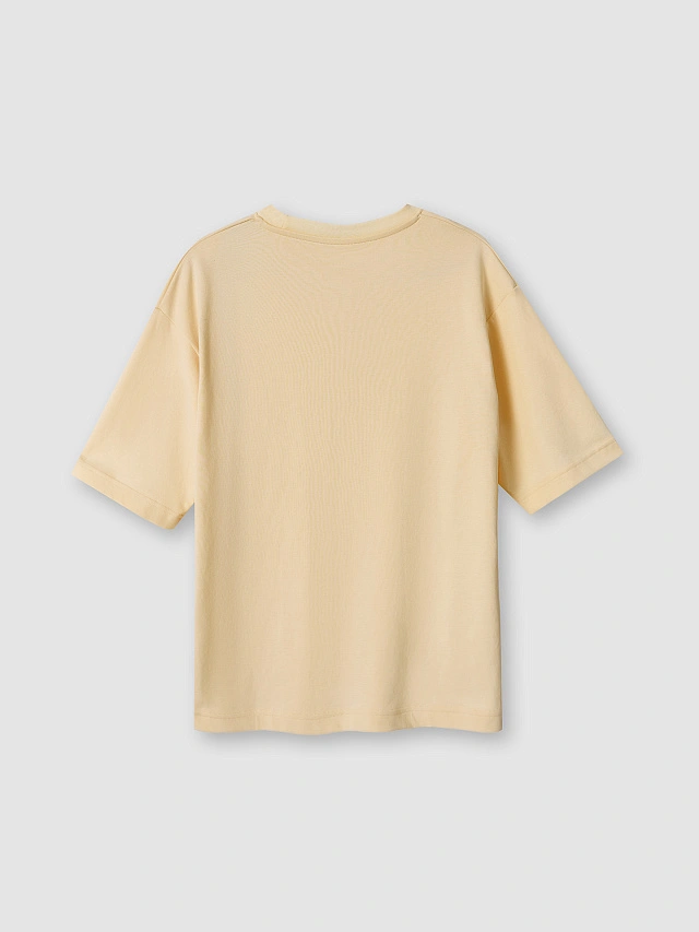 Футболка оверсайз женская желтая - 7