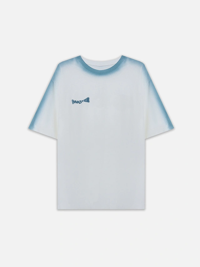 Футболка оверсайз женская белая с надписью "Master of sarcasm" - 4