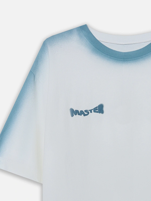 Футболка оверсайз женская белая с надписью "Master of sarcasm" - 5