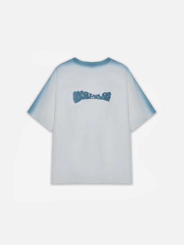 Футболка оверсайз женская белая с надписью "Master of sarcasm" - 6