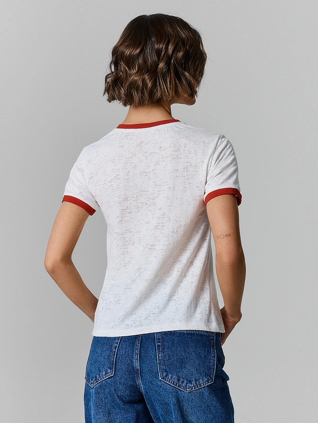 Джемпер прилегающего силуэта женский молочный - 3