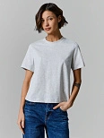 Футболка базовая женская серая