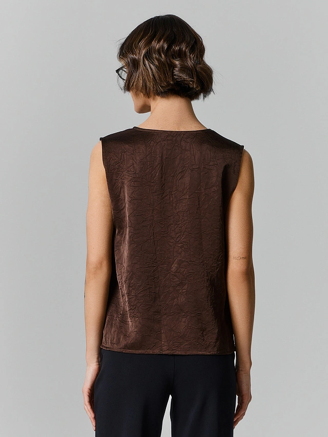 Блузка женская коричневая - 4