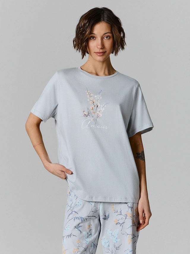 Комплект домашний женский: джемпер и бриджи - 3