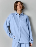 Рубашка домашняя женская голубая