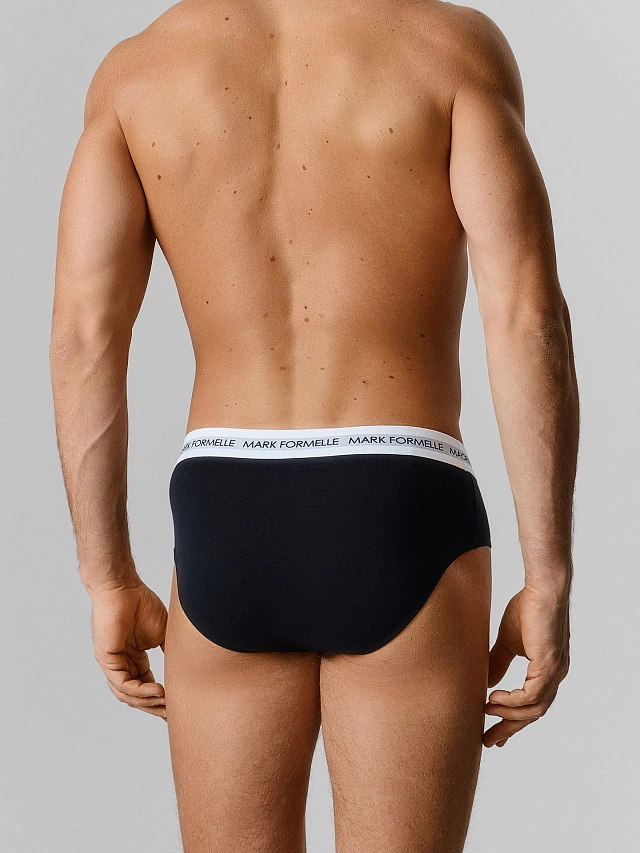 Трусы плавки мужские черные - 3