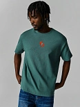 Футболка мужская прямая зеленая