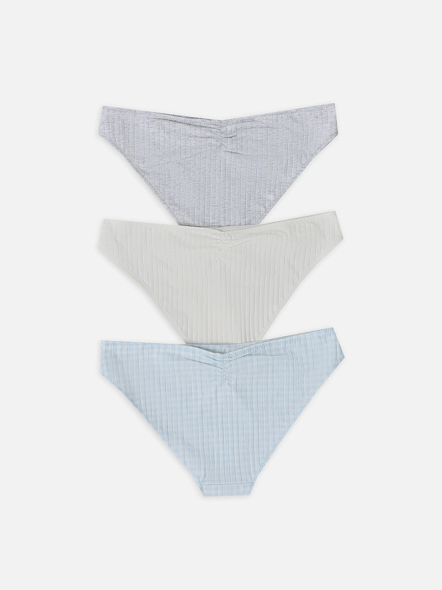 Трусы слипы женские в наборе, 3 шт - 10