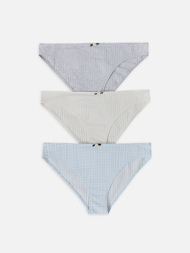 Трусы слипы женские в наборе, 3 шт - 8