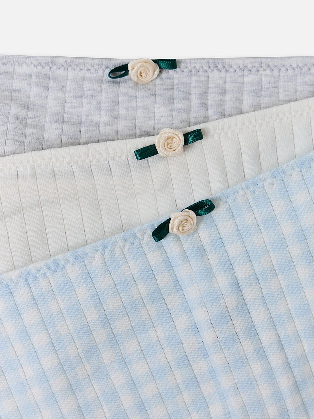 Трусы слипы женские в наборе, 3 шт - 9