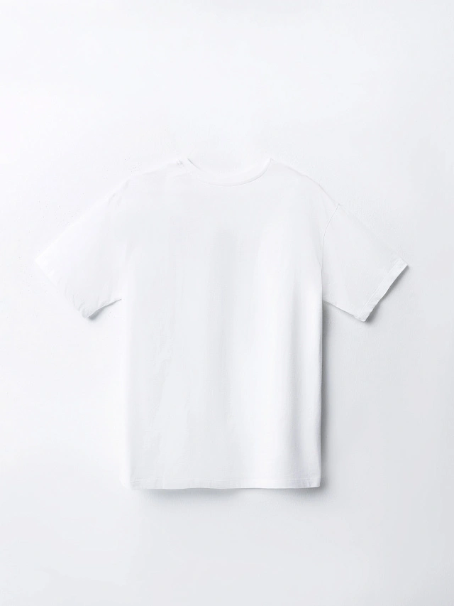 Футболка оверсайз женская белая - 7