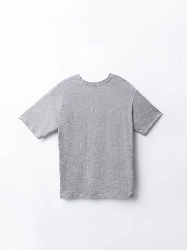 Джемпер свободного силуэта женский серый - 7