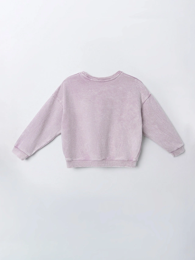 Свитшот для девочек с сердечком из страз - 7