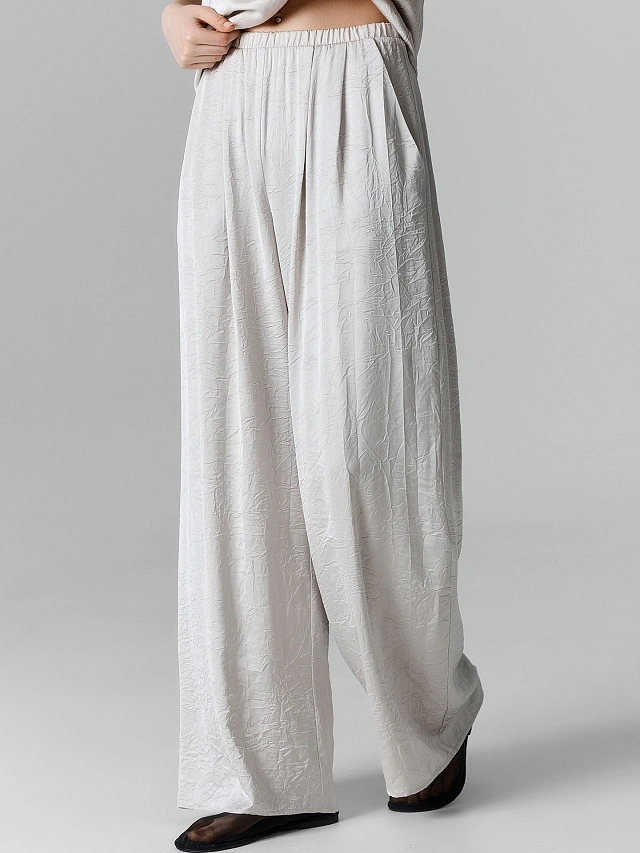 Брюки женские бежевые прямые - 4