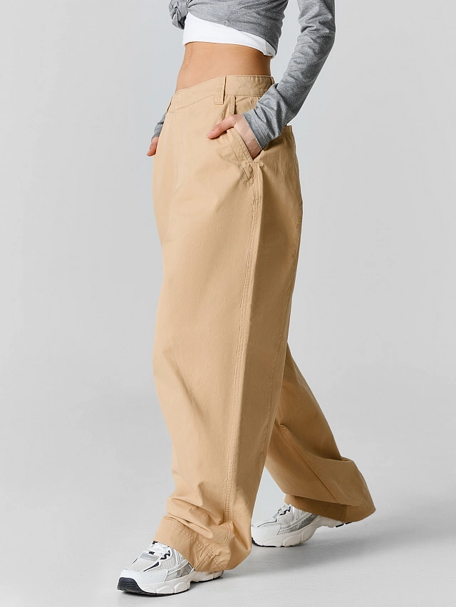 Брюки женские прямые бежевые - 3