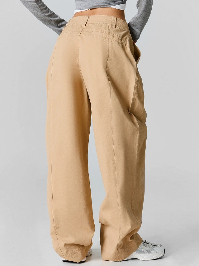 Брюки женские прямые бежевые - 5