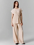 Брюки женские прямые бежевые