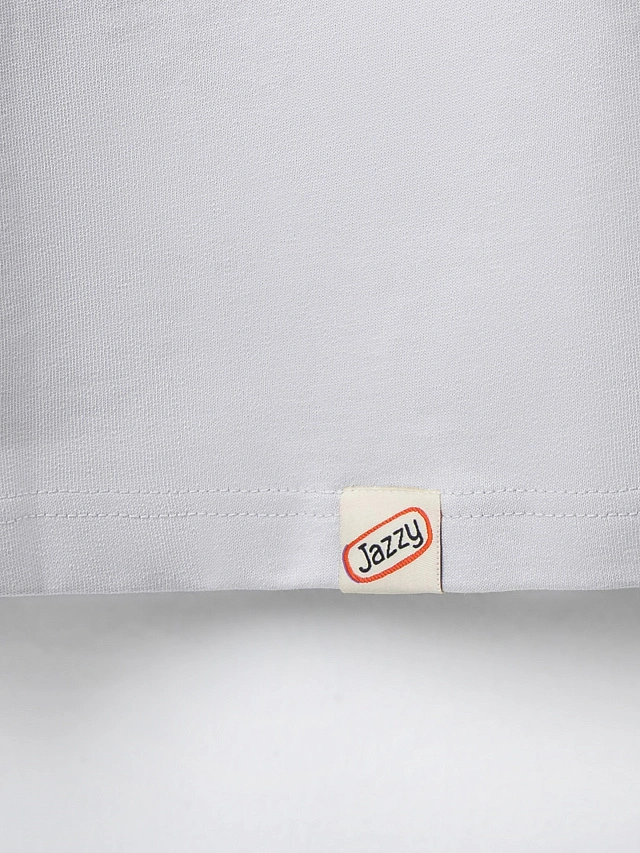 Футболка мужская белая с цитатой оверсайз - 8