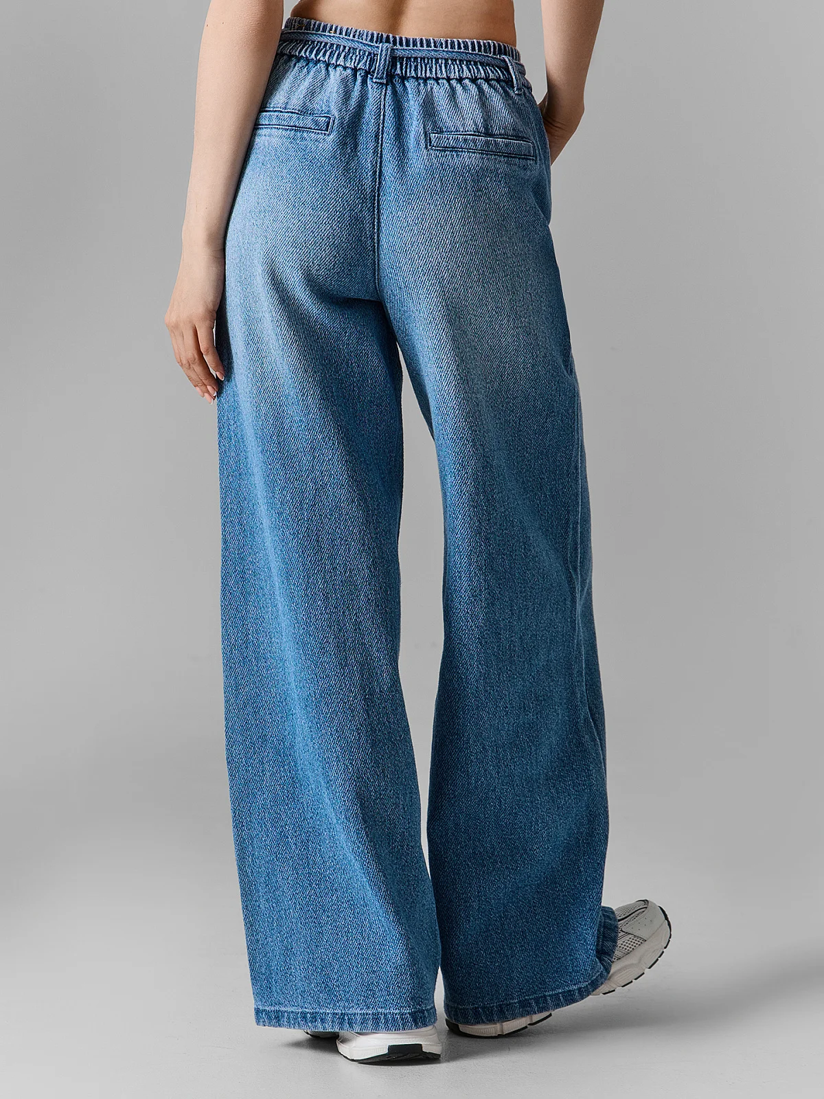 Джинсы женские wide leg синие