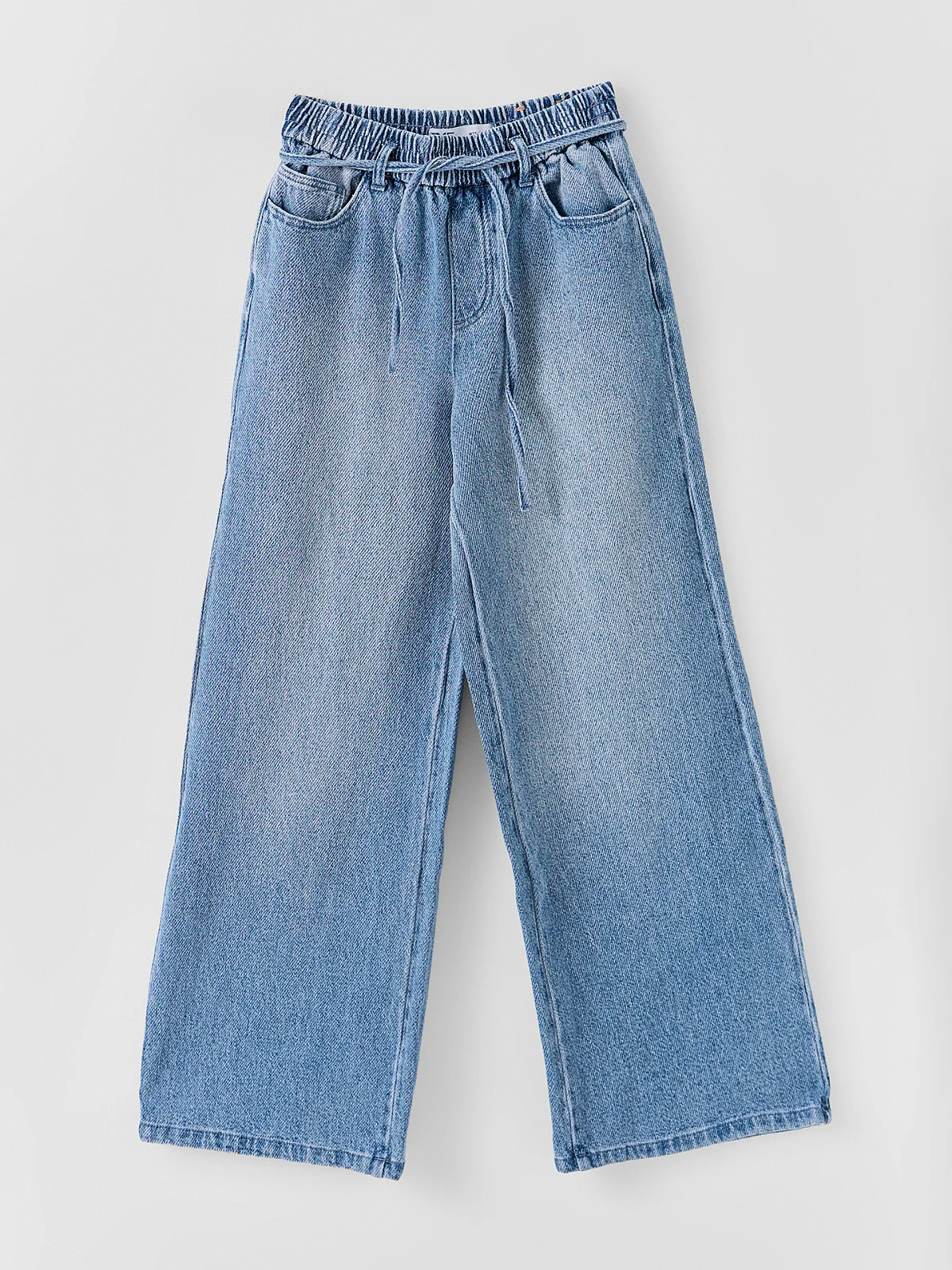 Джинсы женские wide leg синие