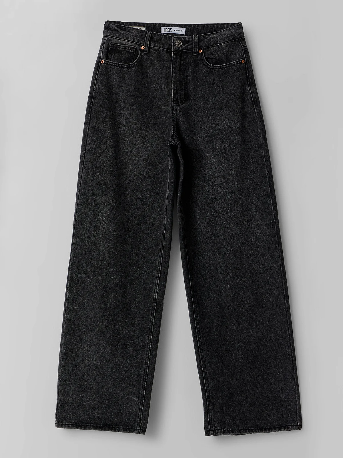Джинсы baggy fit женские серые