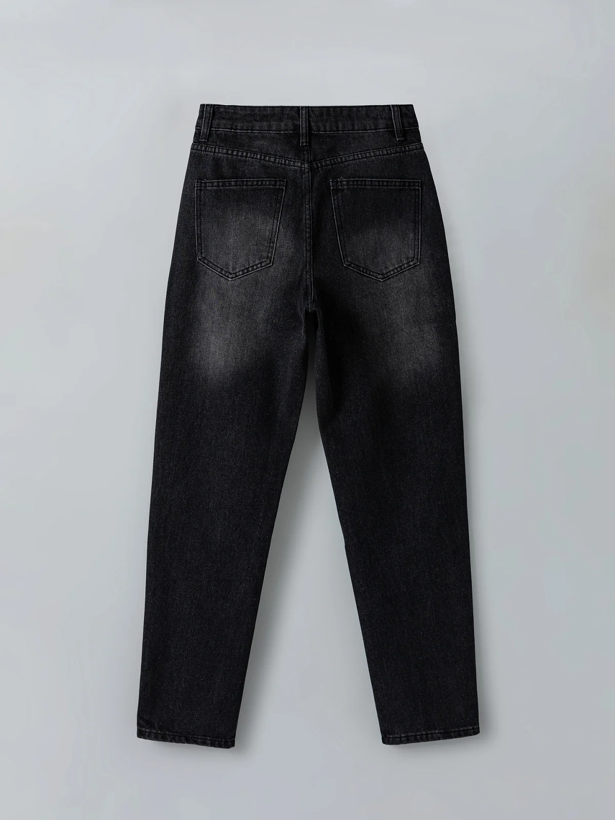 Джинсы Mom fit женские серые